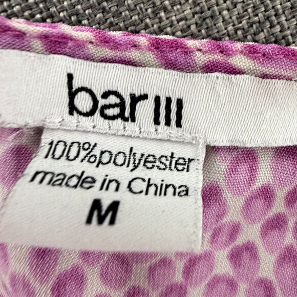 Bar III Romper Shorts Medium Polyester Fuschia Lightweight Relaxed Fit - Picture 2 of 14